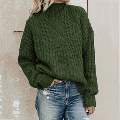 Casual Solid Long Sleeve Sweater for women