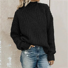 Casual Solid Long Sleeve Sweater for women