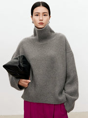 Pure Cashmere Turtleneck for Effortless Winter Style