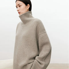 Pure Cashmere Turtleneck for Effortless Winter Style